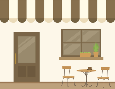 Appearance of cafe _ Brown Appearance of cafe _ Brown