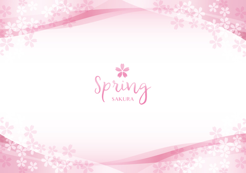 Spring background frame 024 Cherry transparent feeling Spring background frame 024 Cherry transparent feeling