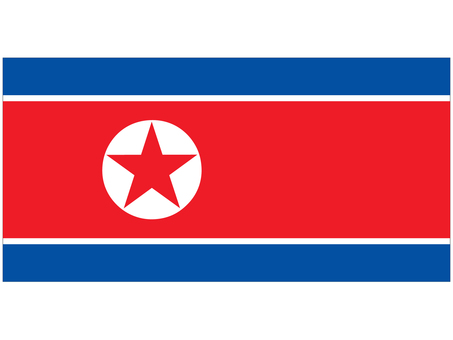 North Korean flag North Korean flag