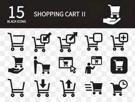 Shopping cart icon set Shopping cart icon set