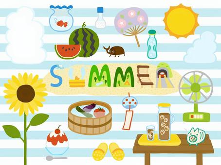 Cute hand-painted summer rim set Cute hand-painted summer rim set