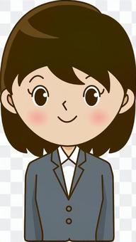 Suit girl (black hair) Suit girl (black hair)