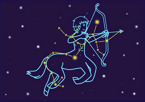 射手座(サジタリアス)のイラスト 射手座(サジタリアス)のイラスト