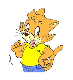 Anthropomorphic cat pose Anthropomorphic cat pose