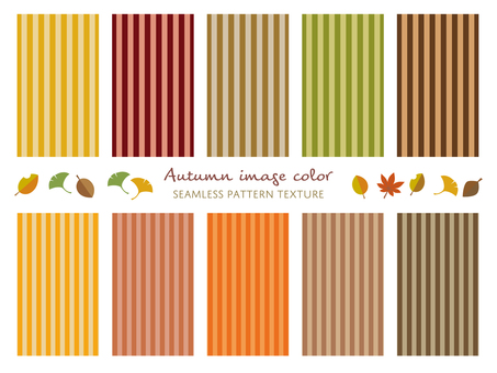 Autumn color stripe pattern set 01 Autumn color stripe pattern set 01