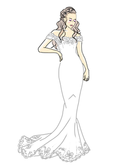 Wedding dress, mermaid Wedding dress, mermaid
