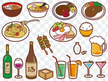 Food illustration set Food illustration set