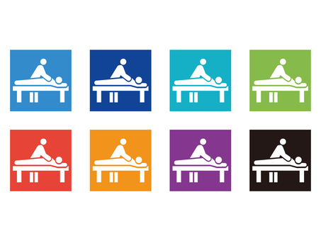 Massage icon pictogram Massage icon pictogram
