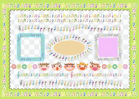 Musical note frame 1 Musical note frame 1