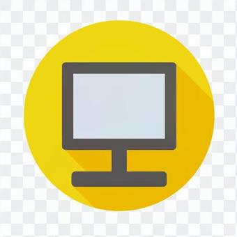 Flat icon - Desktop PC Flat icon - Desktop PC