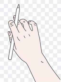 Hand fair-skinned tablet pen Hand fair-skinned tablet pen