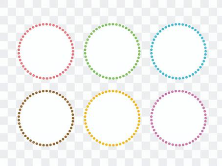 Pastel round frame Pastel round frame