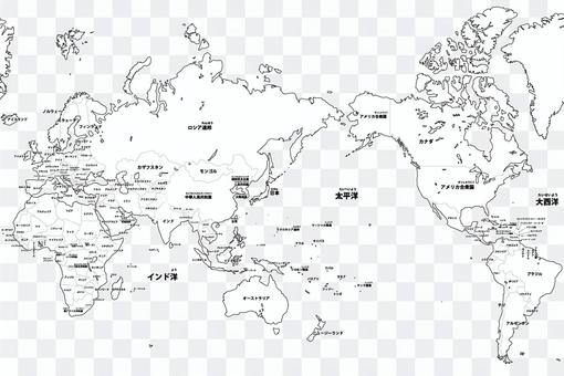 Blank map-World-Entering country name Blank map-World-Entering country name