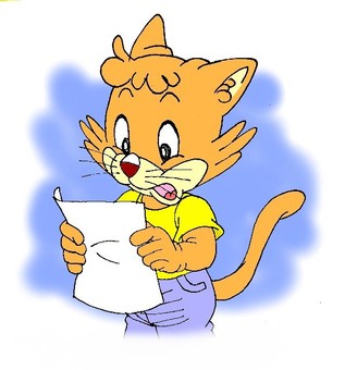 Anthropomorphic cat pose Anthropomorphic cat pose