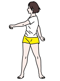 Radio calisthenics twisting exercise Radio calisthenics twisting exercise