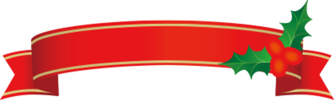 Christmas ribbon label red Christmas ribbon label red