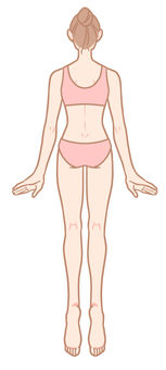 Whole body (back view) soles Whole body (back view) soles