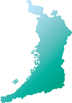 Osaka pref. _ Silhouette _ green_glade Osaka pref. _ Silhouette _ green_glade