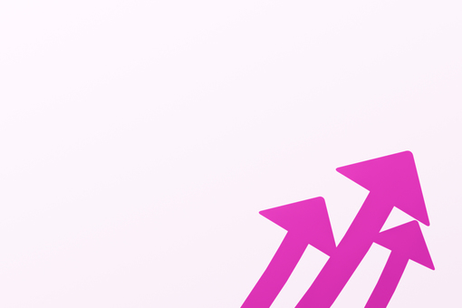 Three overlapping upward arrows white background Three overlapping upward arrows white background