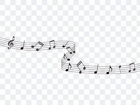 Illustration of staff and musical notes Illustration of staff and musical notes