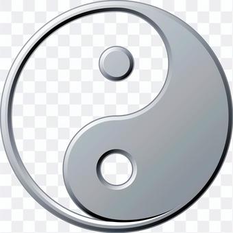Metallic Taijitu Yin Yang Metallic Taijitu Yin Yang