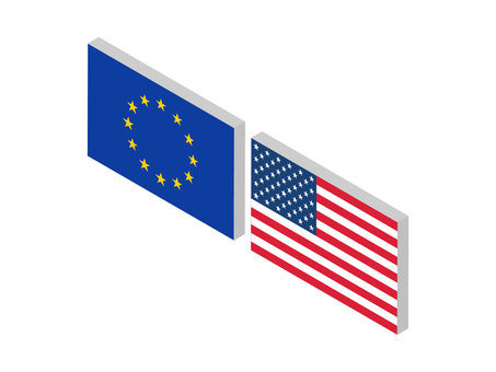 Currency pair (EURUSD: isometric) Currency pair (EURUSD: isometric)