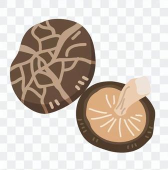 Dried shiitake Dried shiitake