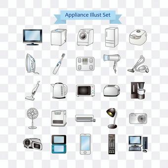 Home electronics illustration Home electronics illustration