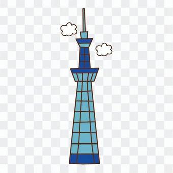 Tokyo Sky Tree and Clouds Tokyo Sky Tree and Clouds