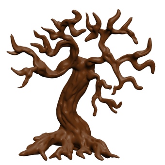 Deformed horror tree CG Deformed horror tree CG