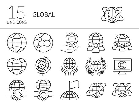 Global icon set Global icon set