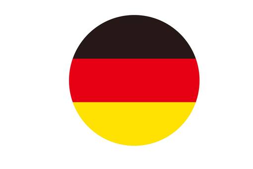 German flag round icon German flag round icon