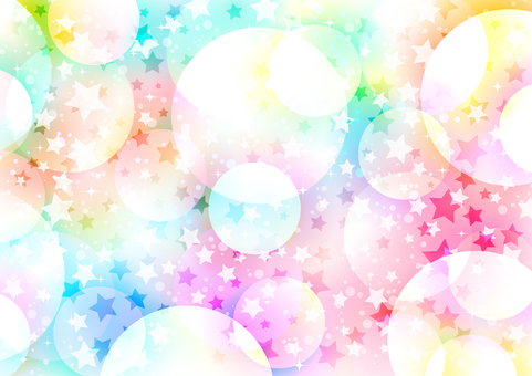 Rainbow-colored fluffy star-like background Rainbow-colored fluffy star-like background