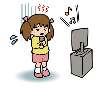 Karaoke, embarrassing to sing, rising illness Karaoke, embarrassing to sing, rising illness