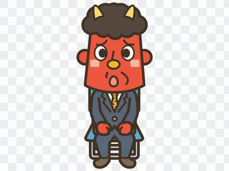節分が終わり就活をはじめる赤鬼003 節分が終わり就活をはじめる赤鬼003