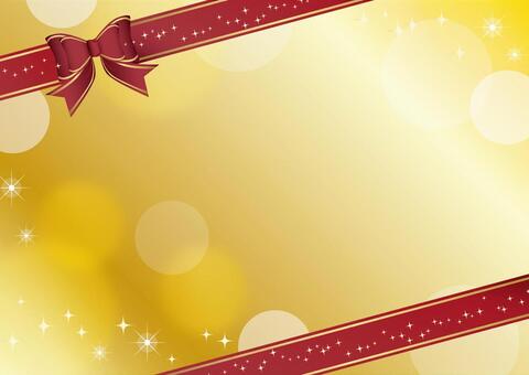 Ribbon card gold Ribbon card gold