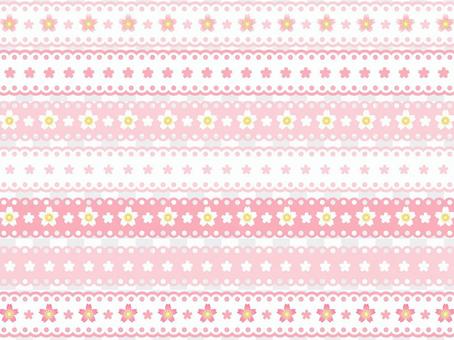 Cherry blossom pattern lace line Cherry blossom pattern lace line