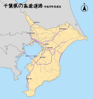 Chiba Prefecture Chiba Expressway Road Japan Map Chiba Prefecture Chiba Expressway Road Japan Map