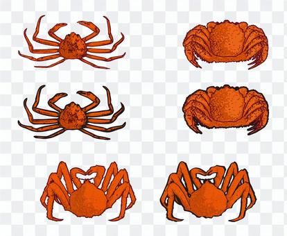 Crab set material Crab set material