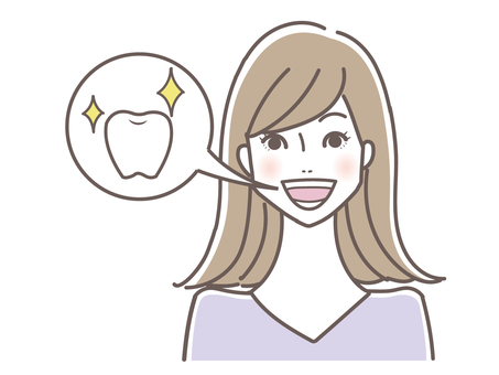 Woman with shining healthy teeth Woman with shining healthy teeth