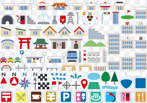 Map Map Icon Mark Color Map Map Icon Mark Color