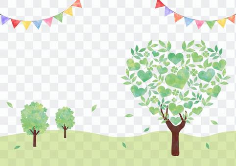Heart tree _ pastel backdrop 1935 Heart tree _ pastel backdrop 1935
