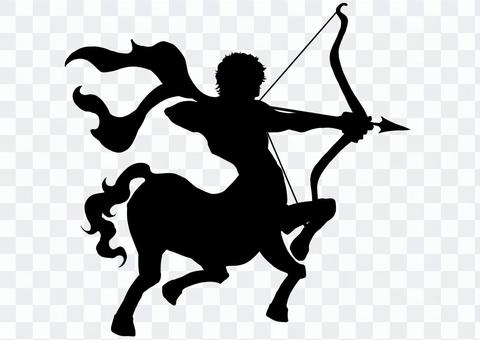 Sagittarius silhouette Sagittarius silhouette