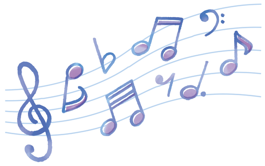 Watercolor note set_blue Watercolor note set_blue