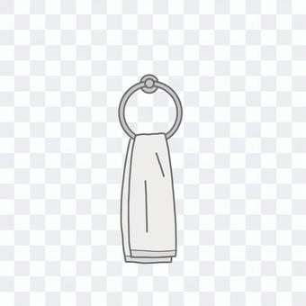 Towel hanger (monochrome, transparent) Towel hanger (monochrome, transparent)