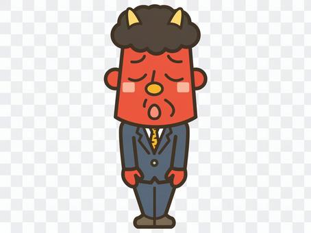 節分が終わり就活をはじめる赤鬼004 節分が終わり就活をはじめる赤鬼004
