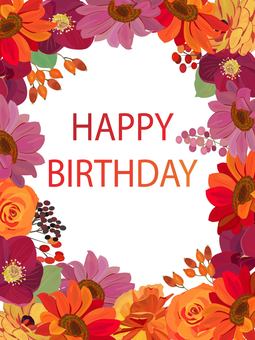 Autumn birthday card Autumn birthday card