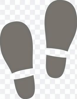 Footsteps of shoes Footsteps of shoes