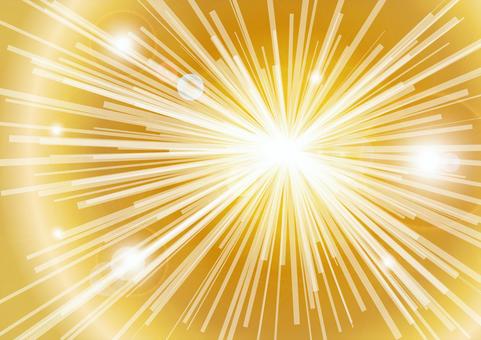 CG light concentration line - gold CG light concentration line - gold
