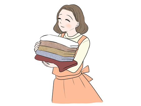 Woman doing housework Woman doing housework
